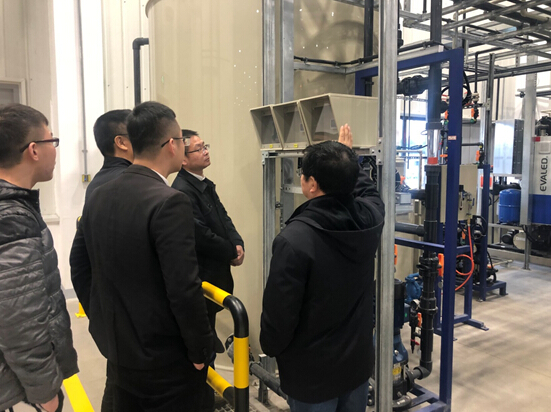中广核领导参观尊龙凯时工业废水处理工程现场