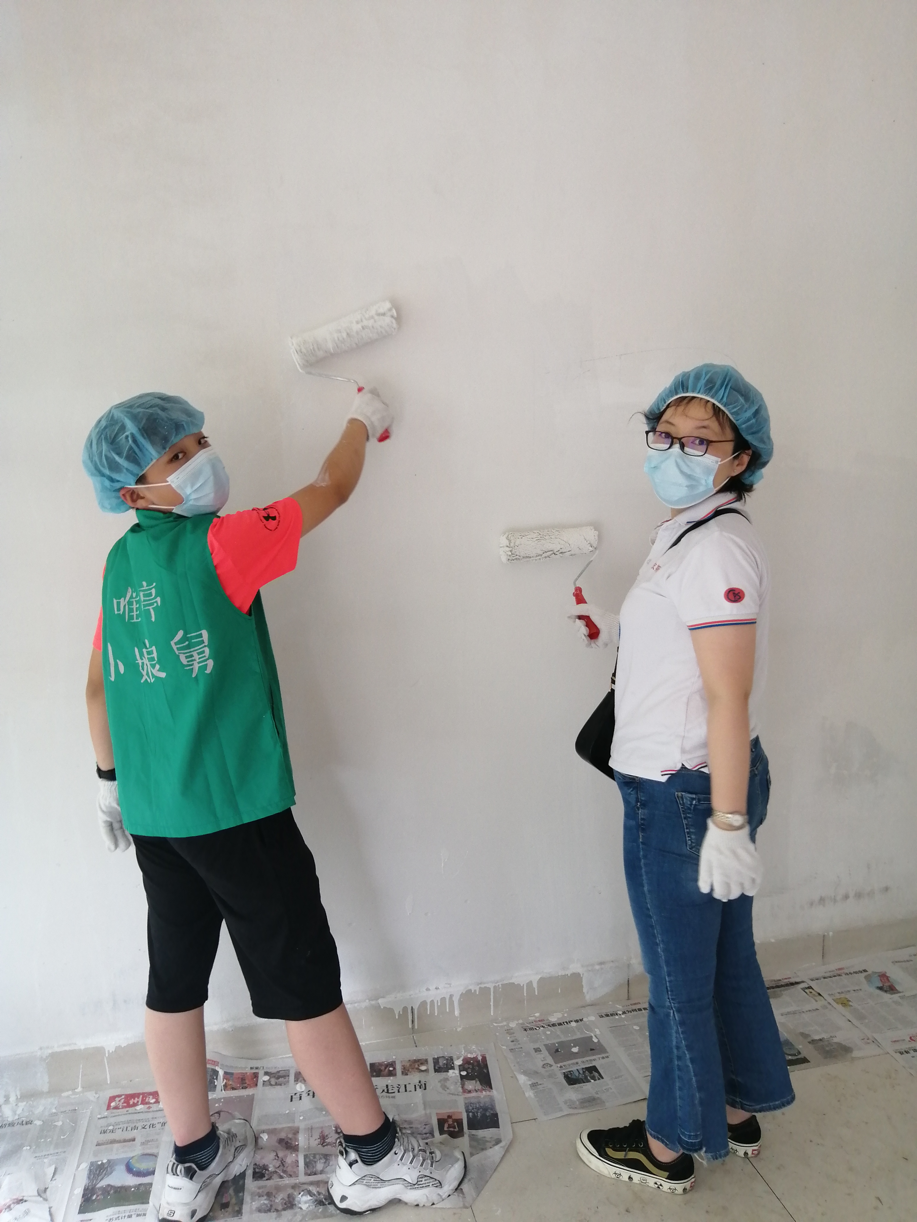 尊龙凯时环保参加唯亭施家浜街道大手拉小手文明楼道共建“小娘舅”分队